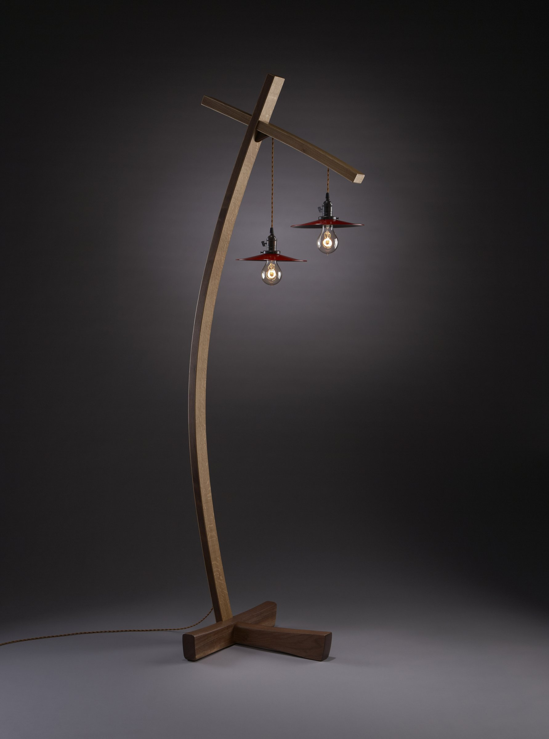 Twice Aglow Brian Hubel Wood Floor Lamp Wooden Floor in proportions 1783 X 2400