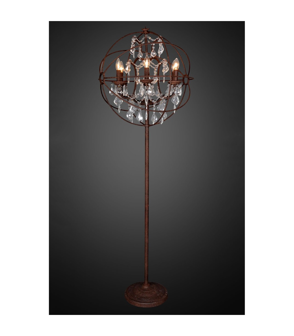 Twig Sphere Floor Lamp with measurements 1200 X 1372