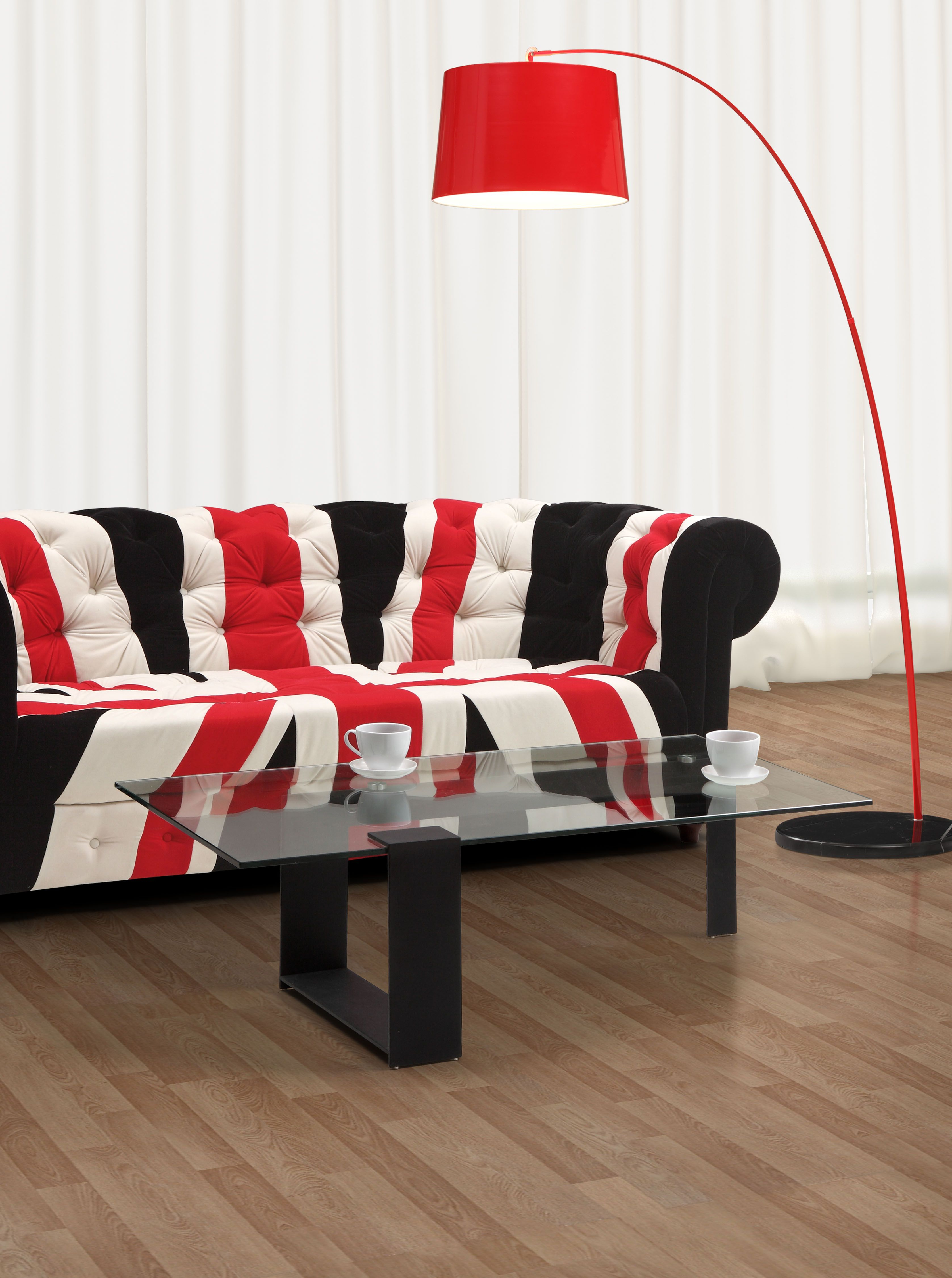 Union Jack Sofa And Red Twisty Lamp Zuo Modern Zuo pertaining to size 3353 X 4500
