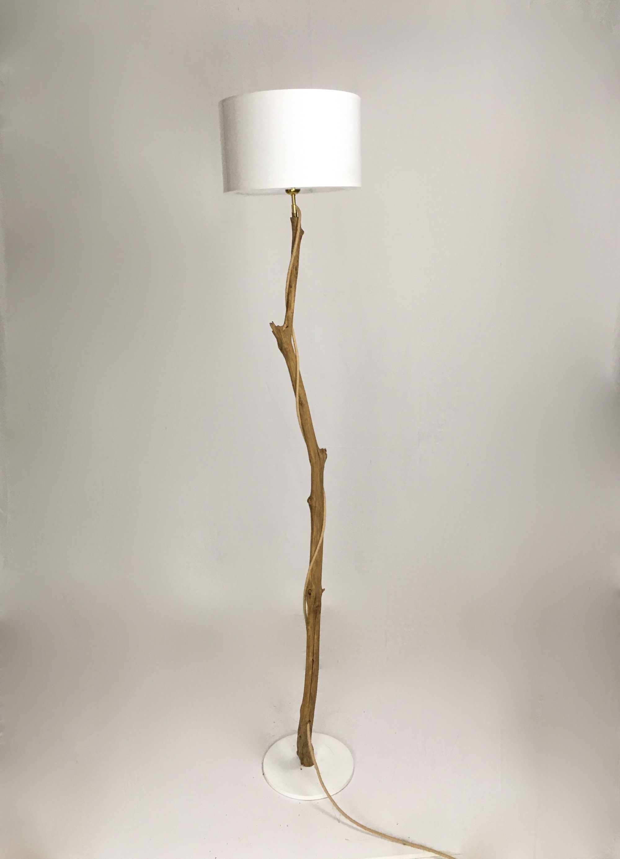 Unique Branch Floor Lamp With White Lampshade Cloth Cable with regard to dimensions 2000 X 2771