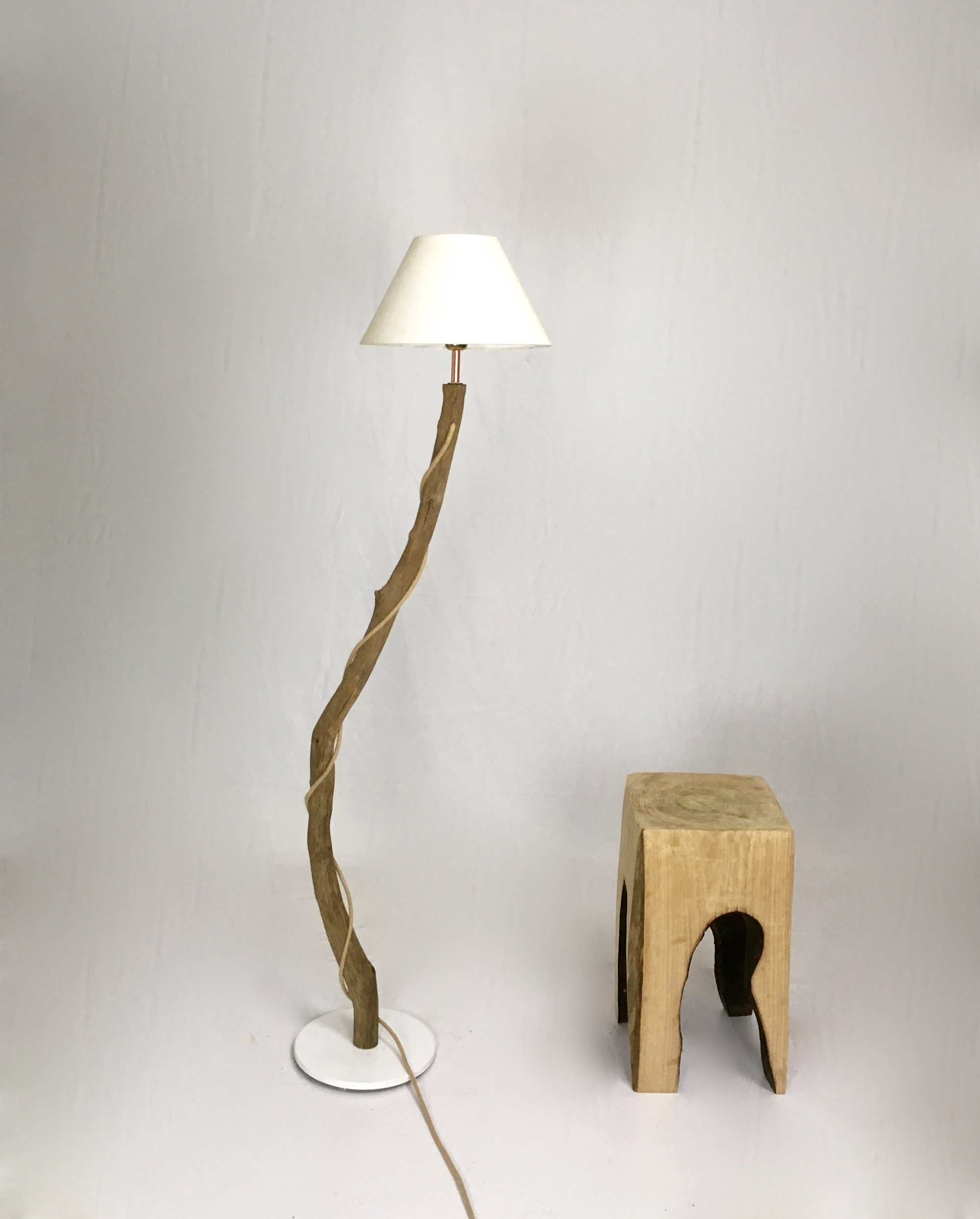 Unique Branch Floor Lamp With White Lampshade Cloth Cable within measurements 2000 X 2487