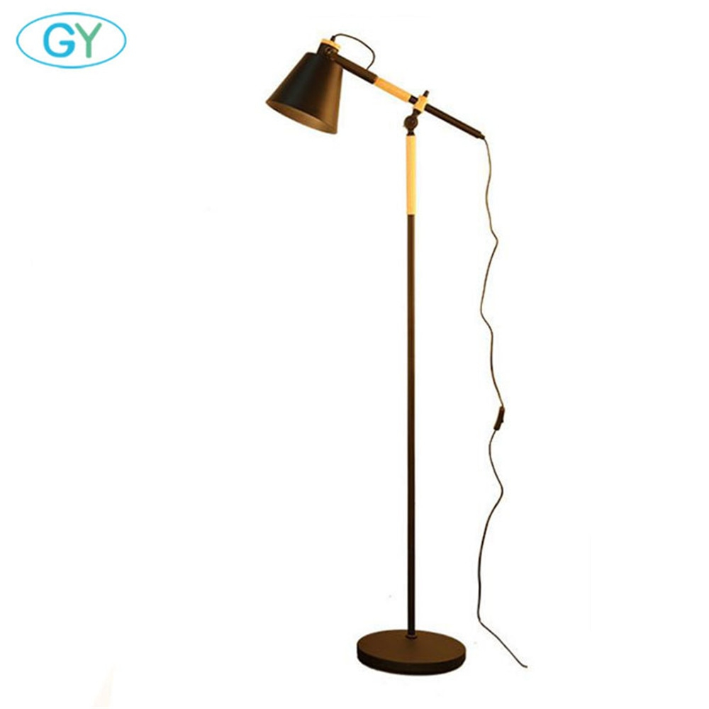 Us 1300 2017 New Modern E27 Floor Lamp White Wood Floor Light Loft Stand Lighting Living Room Bedside Standing Reading Lights Lamps In Floor Lamps for proportions 1000 X 1000