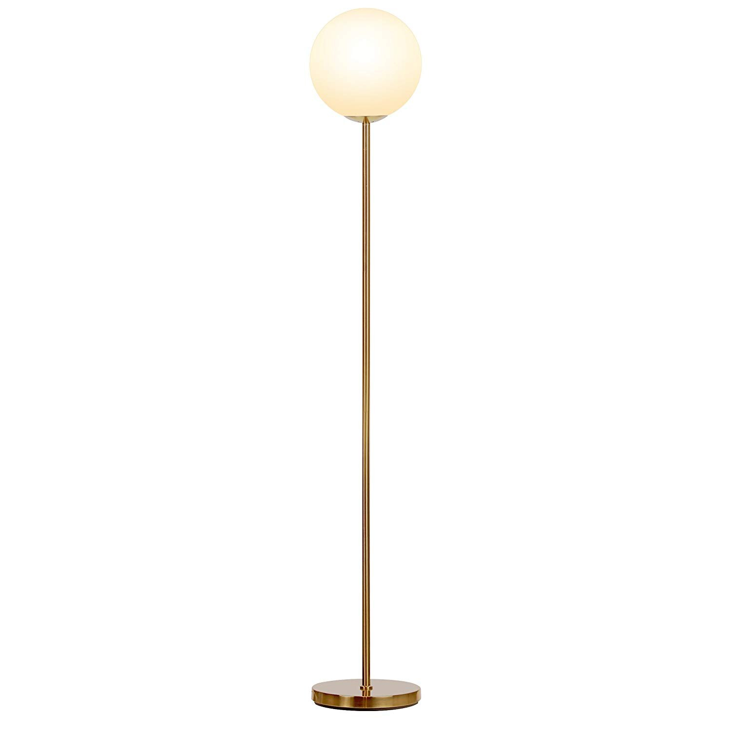 Us 1568 20 Offnordic Modern Frosted Glass Globe Led Floor Lamp Luxury Standing Lamp For Living Room Bedroom Office Bedside De Tall Pole Light In within dimensions 1500 X 1500