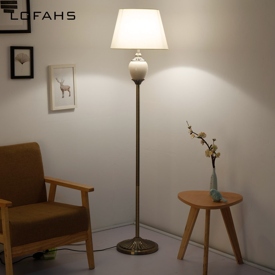 Us 19831 15 Offstanding Living Room Floor Lamp Stand Light Living Room Bedside Piano Reading Modern Deco Bedroom Porcelain Lamp Yx9016 L In Floor pertaining to proportions 960 X 960