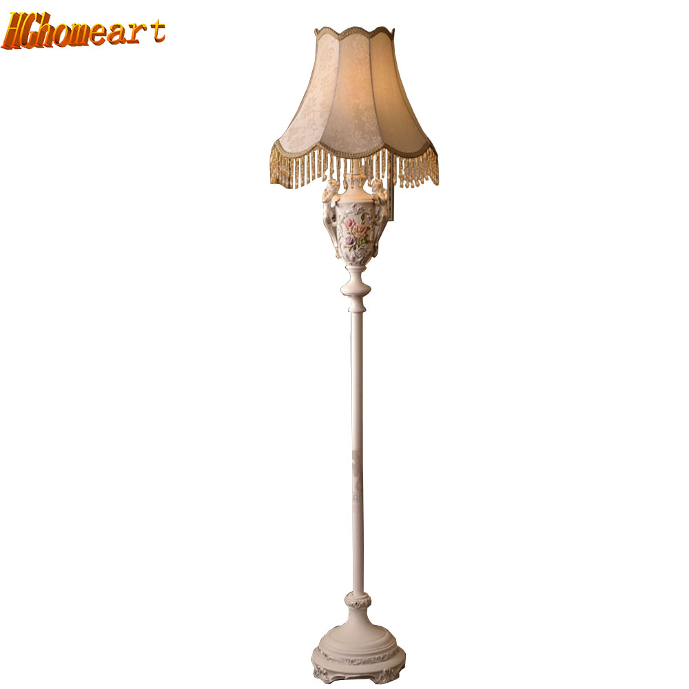 Us 25125 25 Offresin European Style Fabric Lampshade Modern Floor Lamps For Living Room E27 110v 220v Fabric European Lighting Floor Lamp In Floor intended for proportions 1000 X 1000