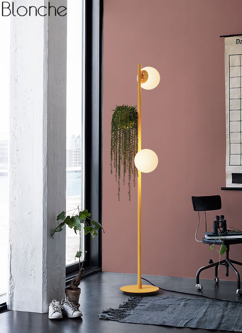 Us 29199 19 Offmodern Glass Ball Led Floor Lamps Diy Plant Standing Light Fixtures Bedroom Bedside Lamp Stand Lighting Luminaire Home Art Decor In with regard to size 800 X 1100