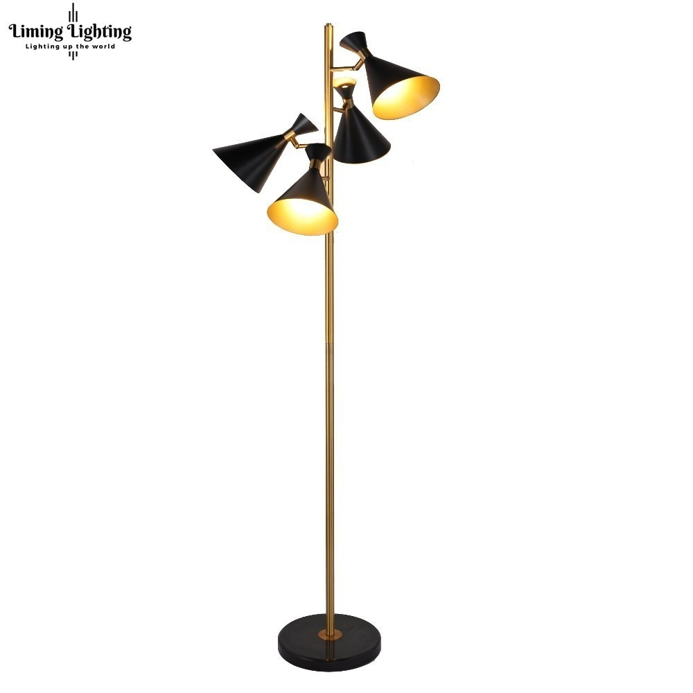 Us 2980 10 Offstudio Retro Post Modern Nordic Speaker Tripot Led Floor Lamp Gold Floor Light Standing Light Living Room Bedroom Fixture Bar In with regard to proportions 1000 X 1000