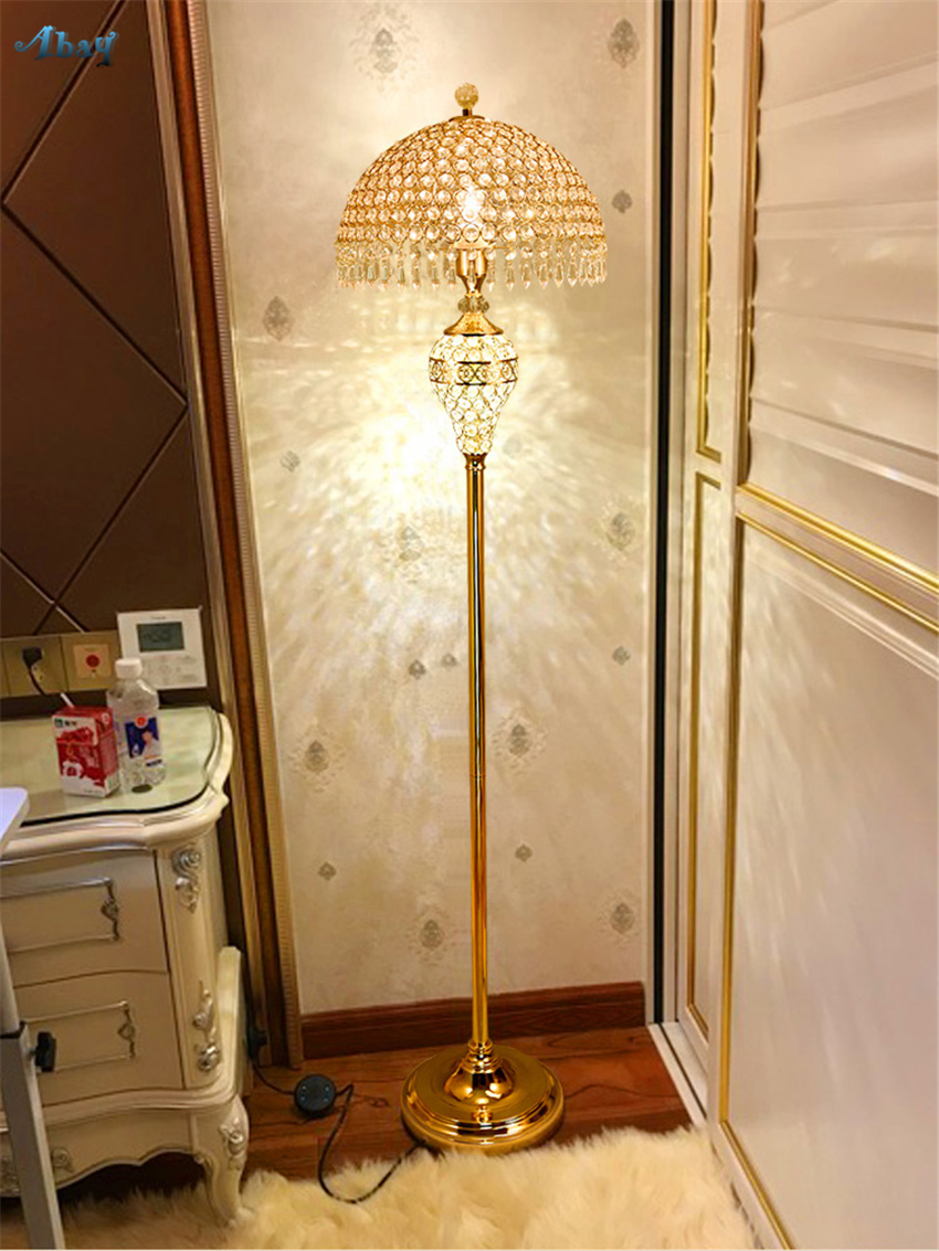 Us 3885 30 Offeuropean Crystal Luster Floor Lamps Standing Living Room Bedroom Modern Bedside Court Luxury Vertical Floor Lights Fixtures In Floor intended for measurements 850 X 1133