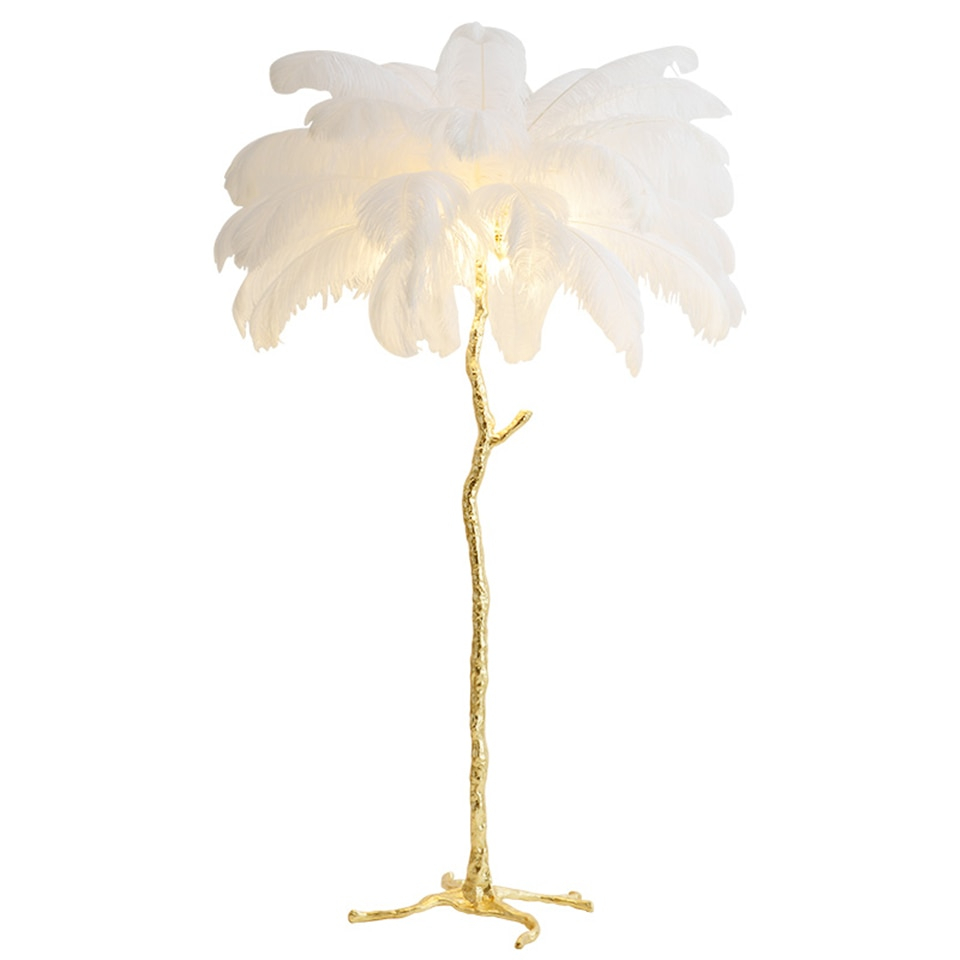 Us 43836 21 Offnordic Ostrich Feather Led Floor Lights Living Room Floor Lamp Stand Bedroom Modern Interior Lighting Decor Foyer Standing Lamps On in sizing 960 X 960