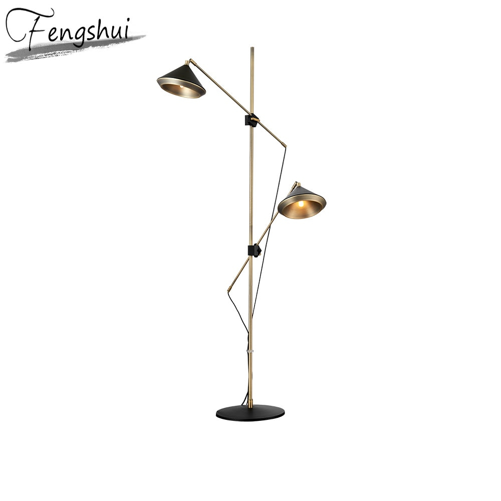 Us 46678 20 Offindustrial Iron Iron Led Floor Lamps For Living Room Postmodern Floor Lights Lighting Bedroom Study Adjustable Standing Lamp On inside proportions 1000 X 1000
