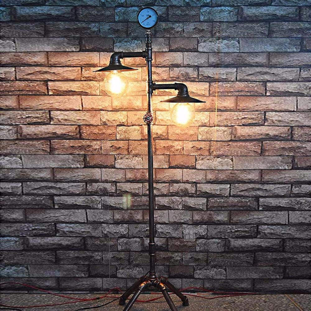Us 980 Lamp Light Floor Lamp Industrial Bar Creative Studio Retro Water Pipe Floor Light For Indoor Decoration In Floor Lamps From Lights inside size 1000 X 1000