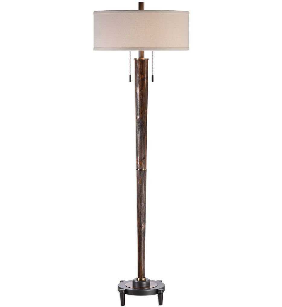 Uttermost 28119 1 Rhett Burnished Oak Floor Lamp for sizing 934 X 1015