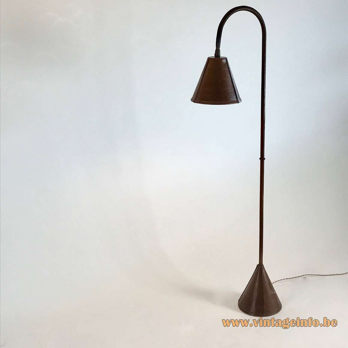 Valenti Leather Floor Lamp Vintage Info All About Vintage with regard to size 1160 X 1160
