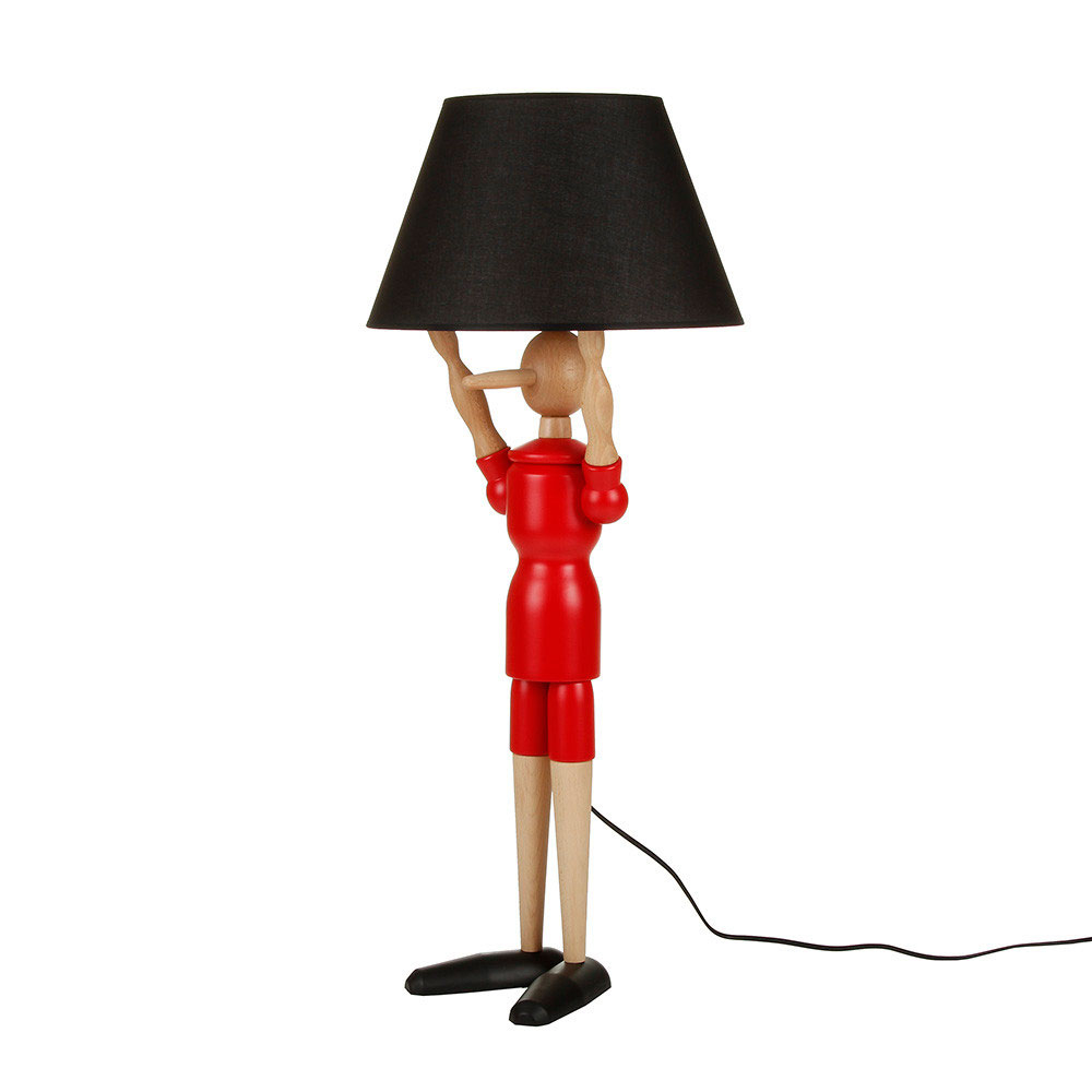 Valsecchi 1918 Pinocchio Floor Lamp Red Black within proportions 1000 X 1000