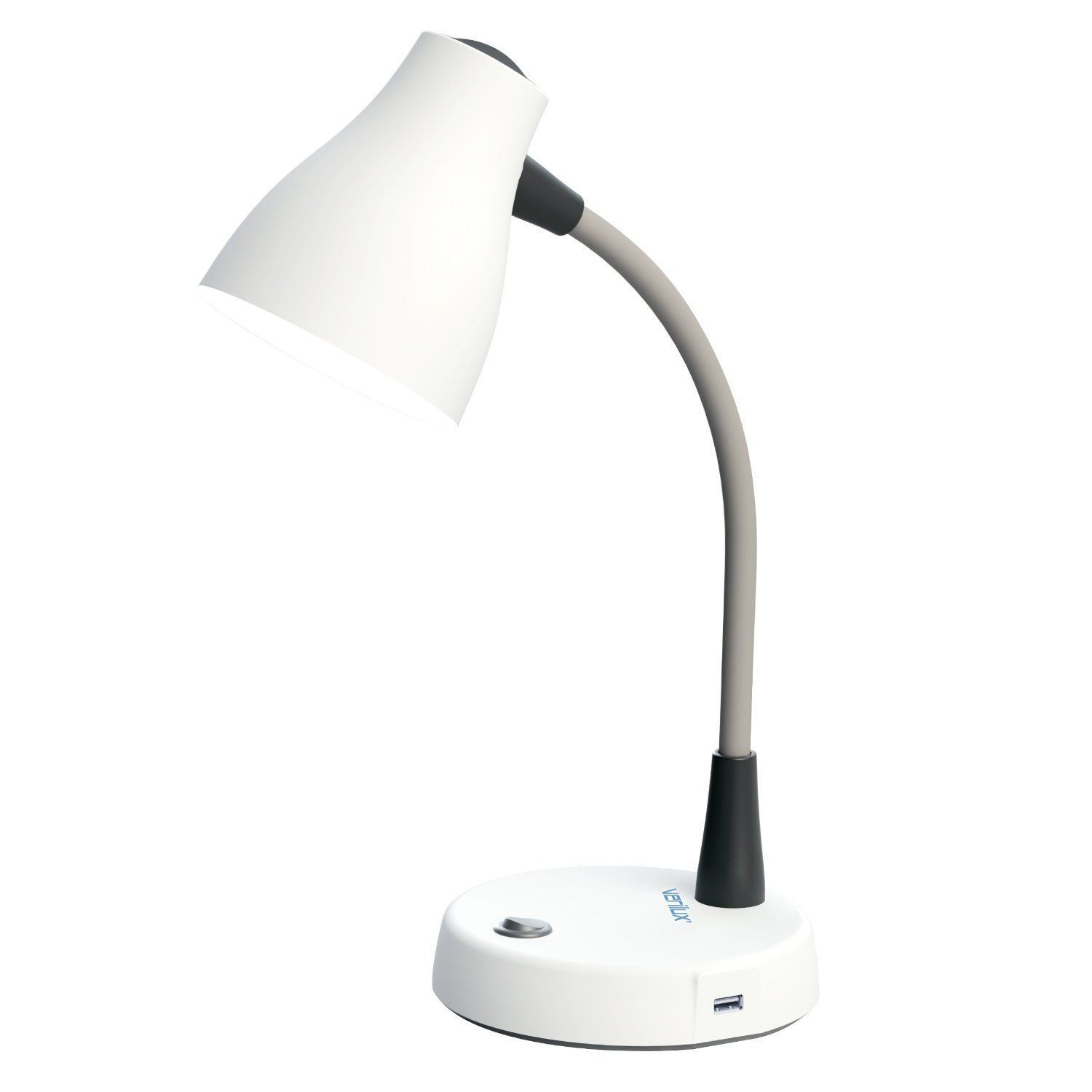 Verilux Tazza Natural Spectrum Desk Lamp With Outlet In Base in dimensions 1500 X 1500