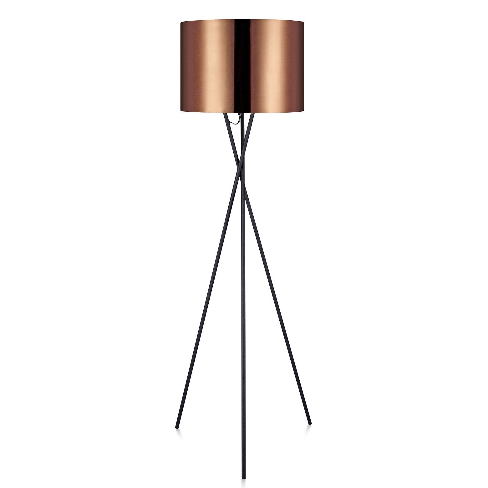 Versanora Cara Tripod Floor Lamp With Copper Shade Lamp for size 1560 X 1560