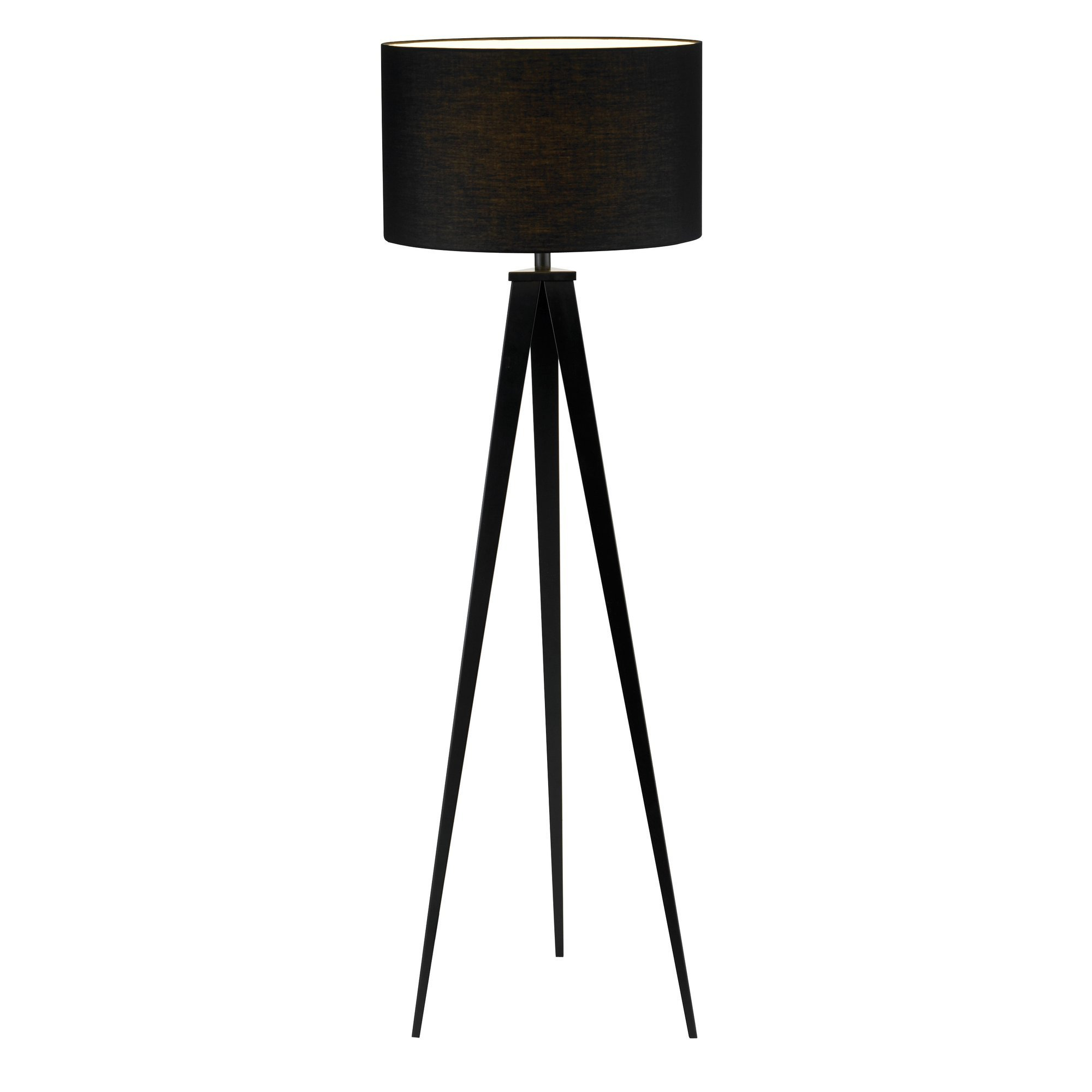 Versanora Romanza Tripod Floor Lamp Black Shade 60h with regard to measurements 2000 X 2000