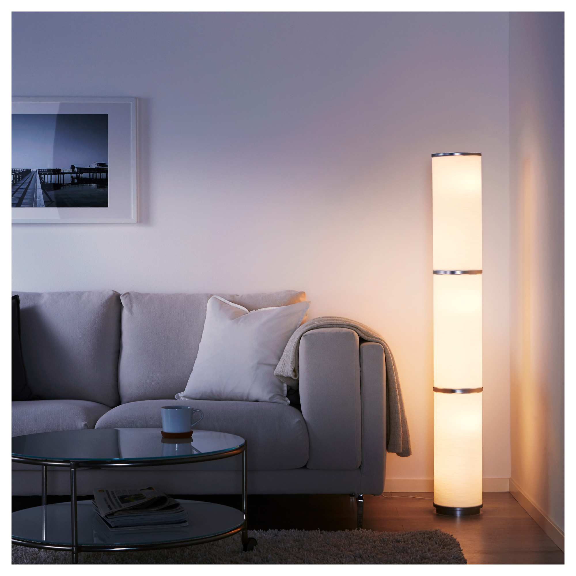 Vidja Floor Lamp White with regard to proportions 2000 X 2000
