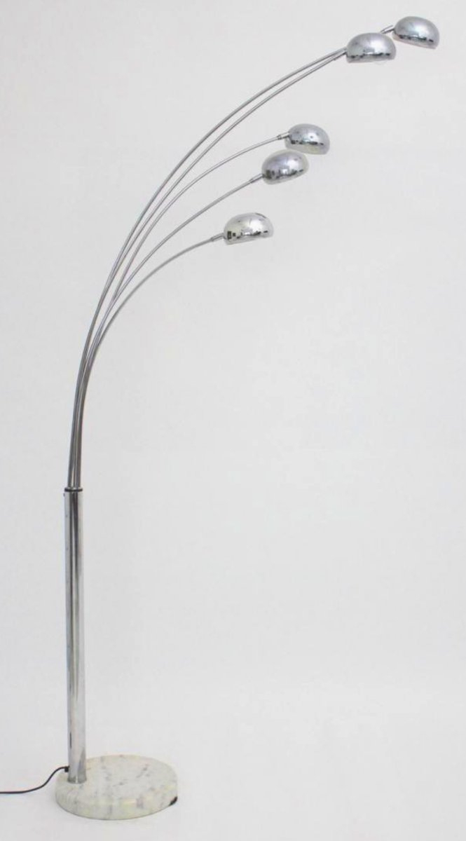 Vintage 5 Arm Arc Floor Lamp Christian Koban For Dom with regard to dimensions 665 X 1200