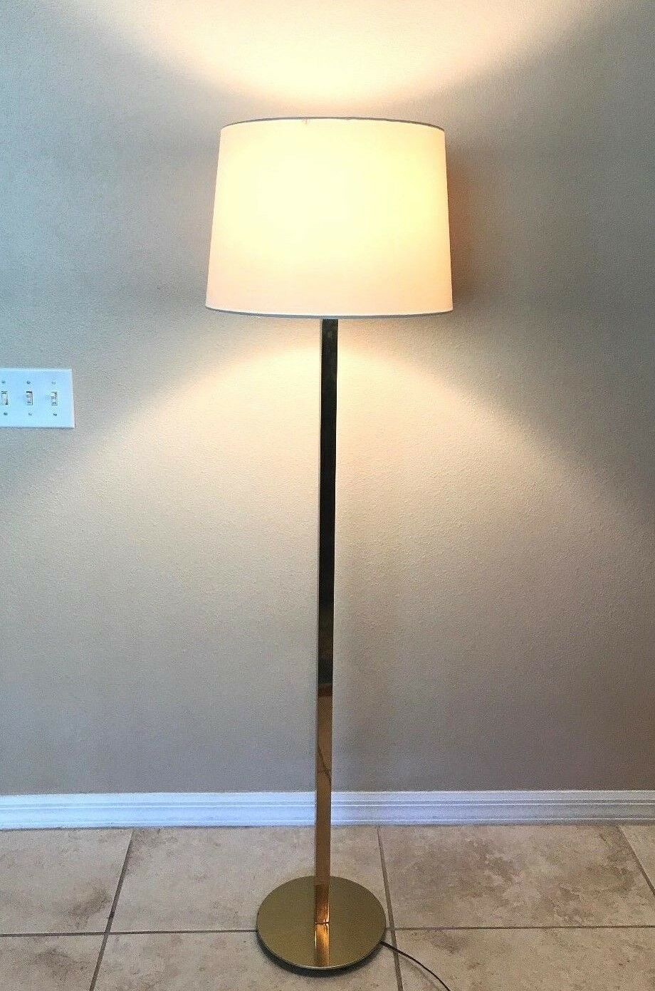 Vintage 70s George Kovacs Brass Floor Lamp Reading Lamp with regard to proportions 920 X 1391