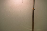 Vintage Brass Adjustable Hieght Swivel Floor Lamp With Clam with size 1125 X 1500