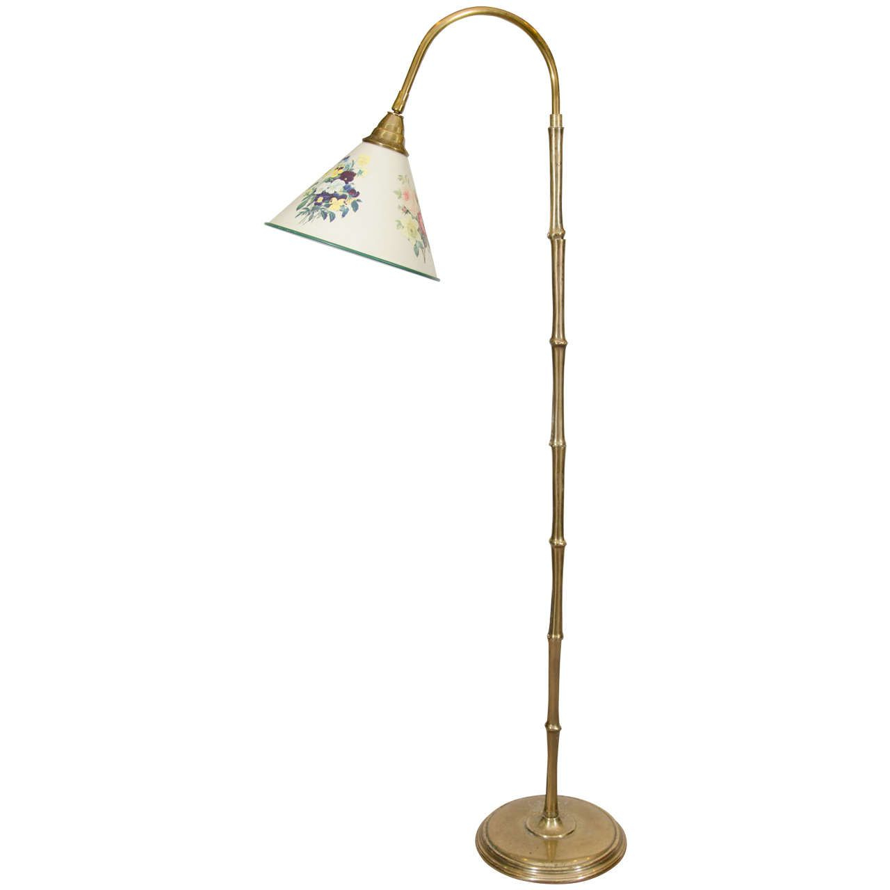 Vintage Brass Bamboo Reading Floor Lamp In The Style Of intended for size 1280 X 1280