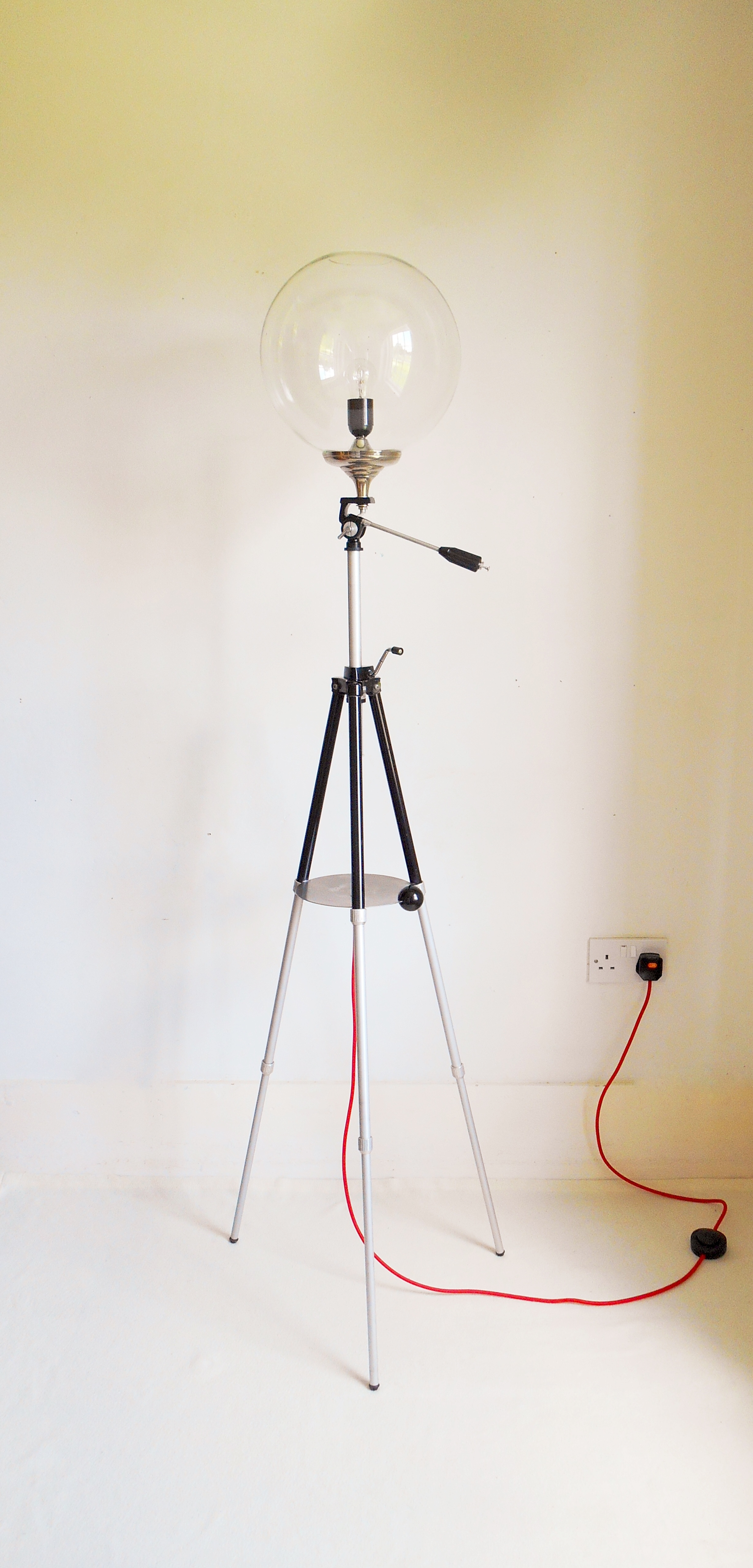 Vintage Camera Tripod Floor Lamp for dimensions 2457 X 5119