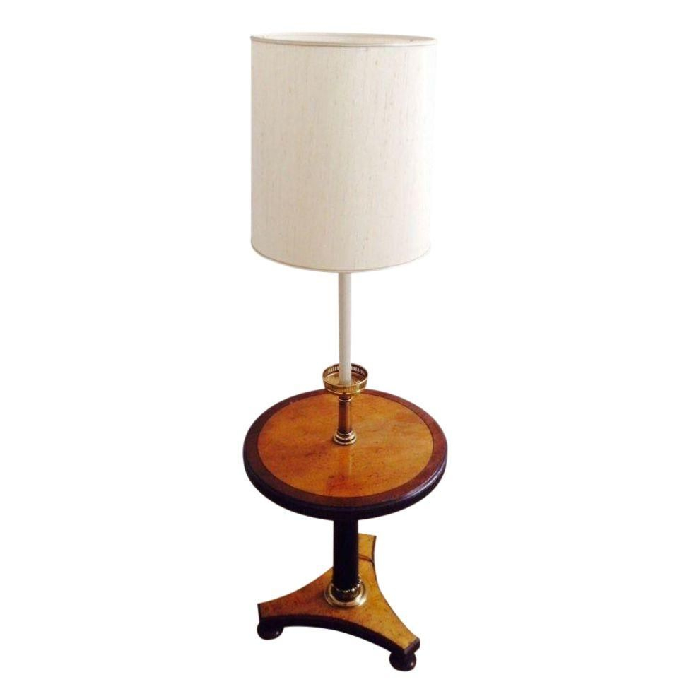Vintage Floor Lamp Side Table Combo Home Side Table regarding proportions 982 X 982