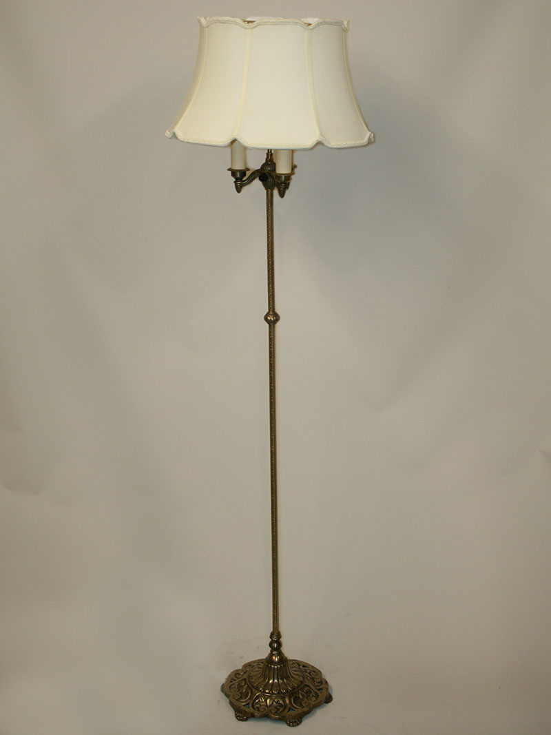 Vintage Floor Lamp W Botanical Motif Art Deco Flair C 1930 inside sizing 800 X 1067