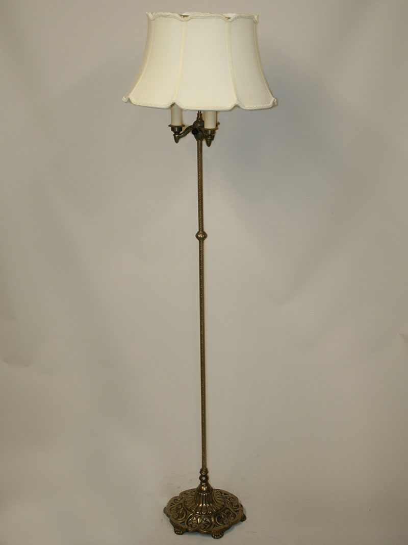 Vintage Floor Lamp W Botanical Motif Art Deco Flair C 1930 with dimensions 800 X 1067