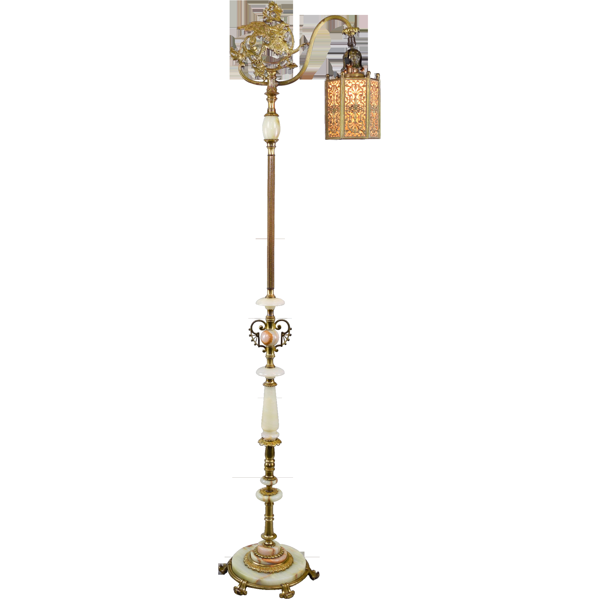 Vintage Floor Lamps Brass Iron Bridge Lamp Arm Lamp Satin regarding proportions 2048 X 2048
