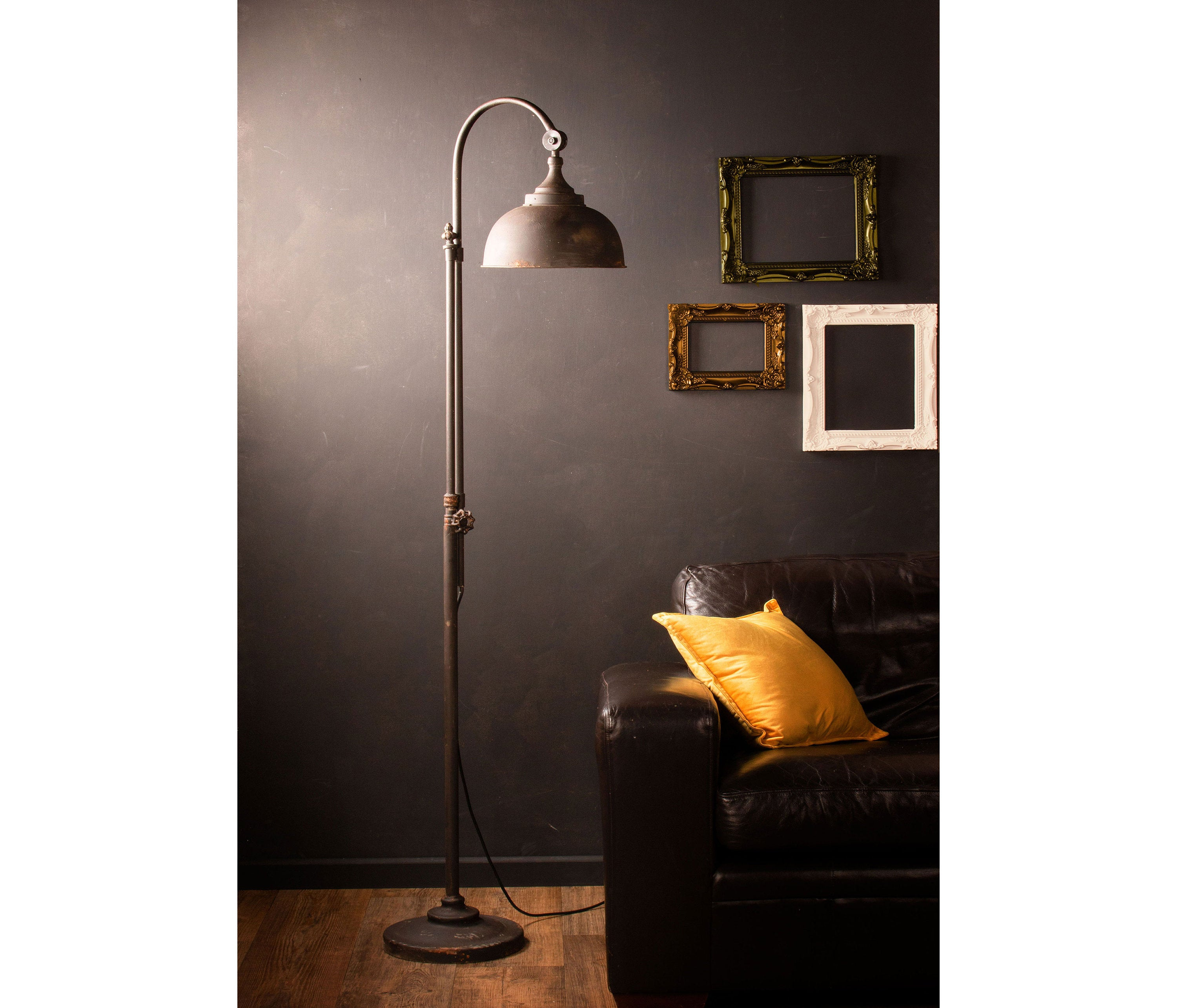 Vintage Industrial Style Led Floor Lamp Retro Iron Black Metal Tall Pipe Tap Lighting for measurements 3000 X 2571