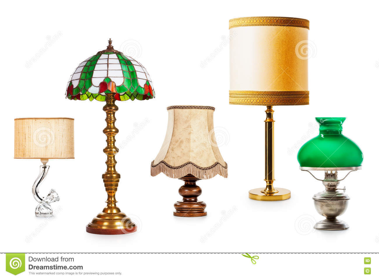 Vintage Lamps Stock Photo Image Of Illuminate Lamp 80078036 regarding proportions 1300 X 957