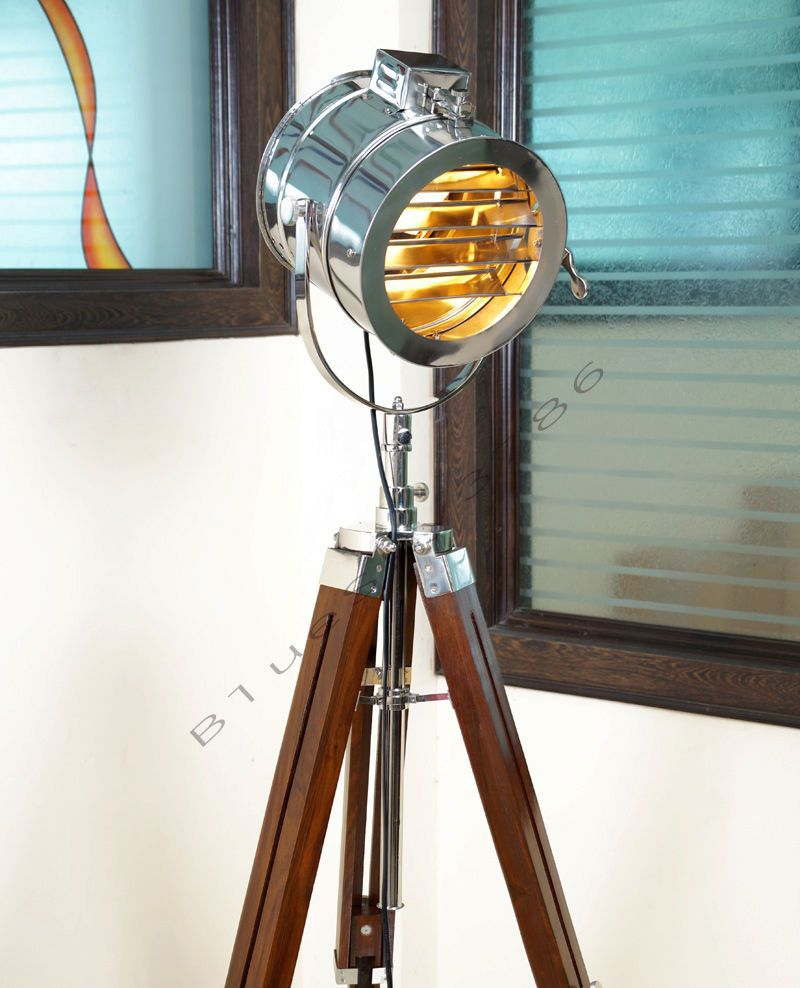 Vintage Marine Floor Lamp Nautical Spot Studio Tripod Floor inside dimensions 800 X 988