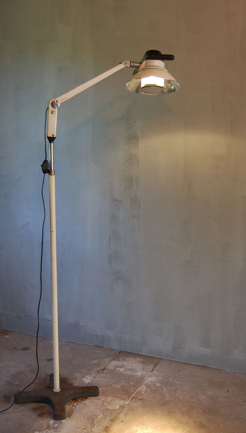 Vintage Medical Floor Lamp Modern Industrial Zen Decor inside sizing 852 X 1500