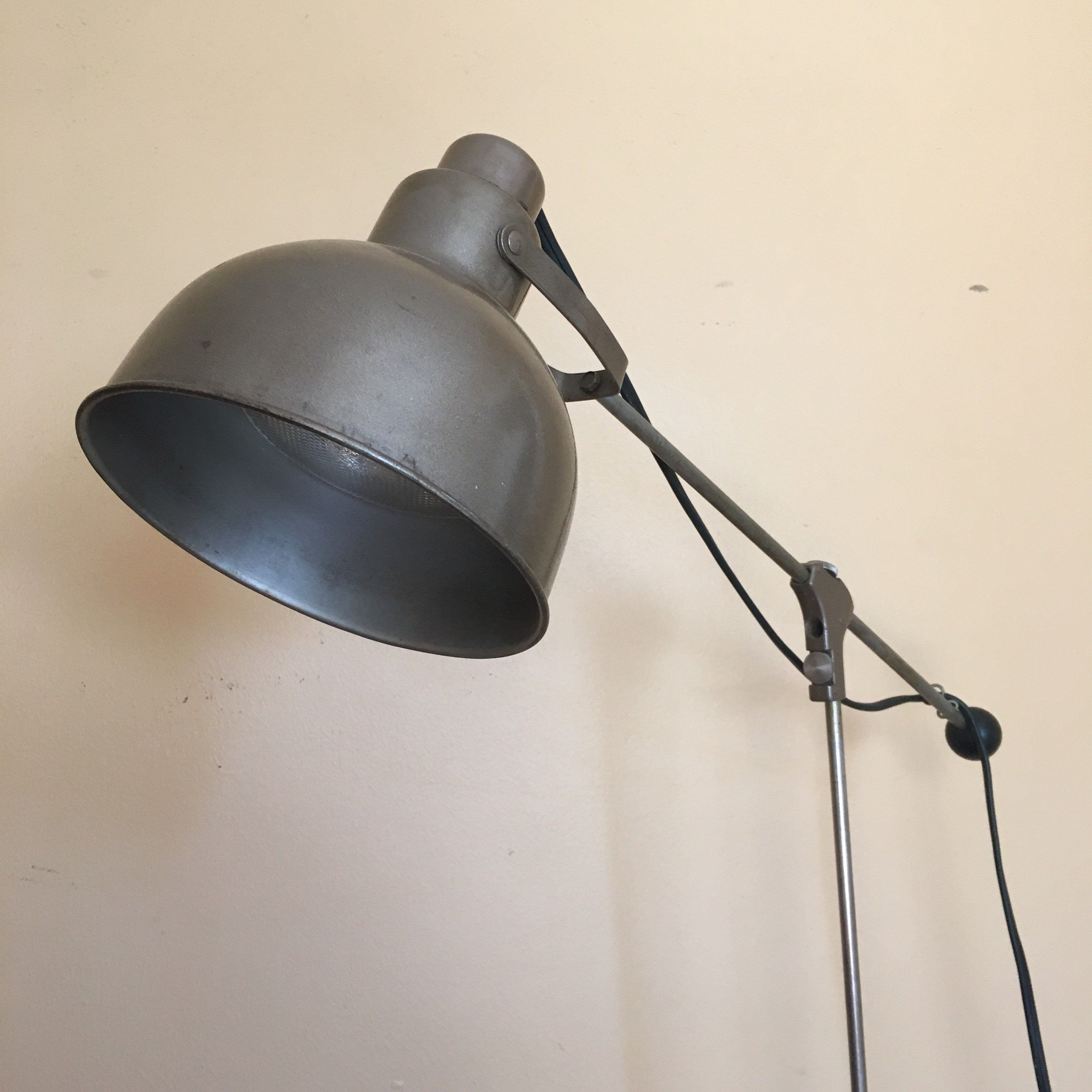 Vintage Mid Century Industrial Kenmore Task Floor Lamp Made with dimensions 2668 X 2668