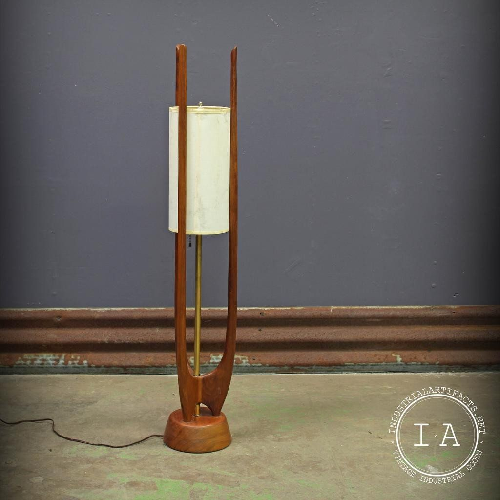 Vintage Mid Century Modern Modeline Danish Teak Floor Lamp pertaining to measurements 1024 X 1024