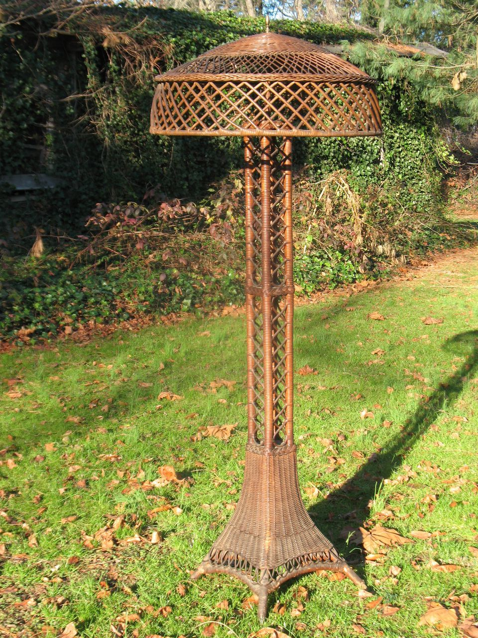 Vintage Natural Bar Harbor Wicker Floor Lamp Circa 1920s within size 960 X 1280
