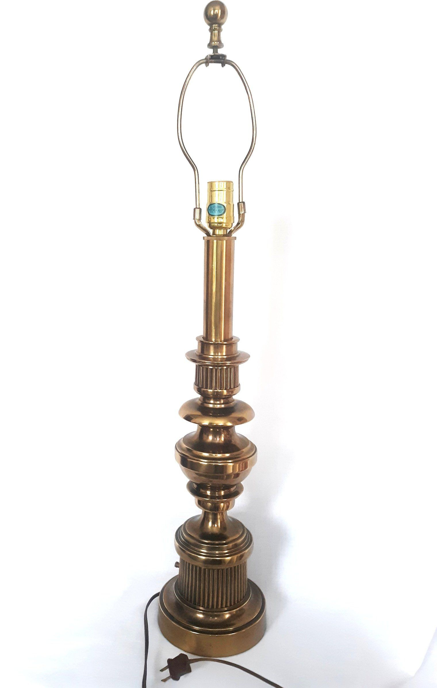 Vintage Stiffel Lamp Hollywood Regency Solid Brass Heavy with dimensions 1520 X 2394