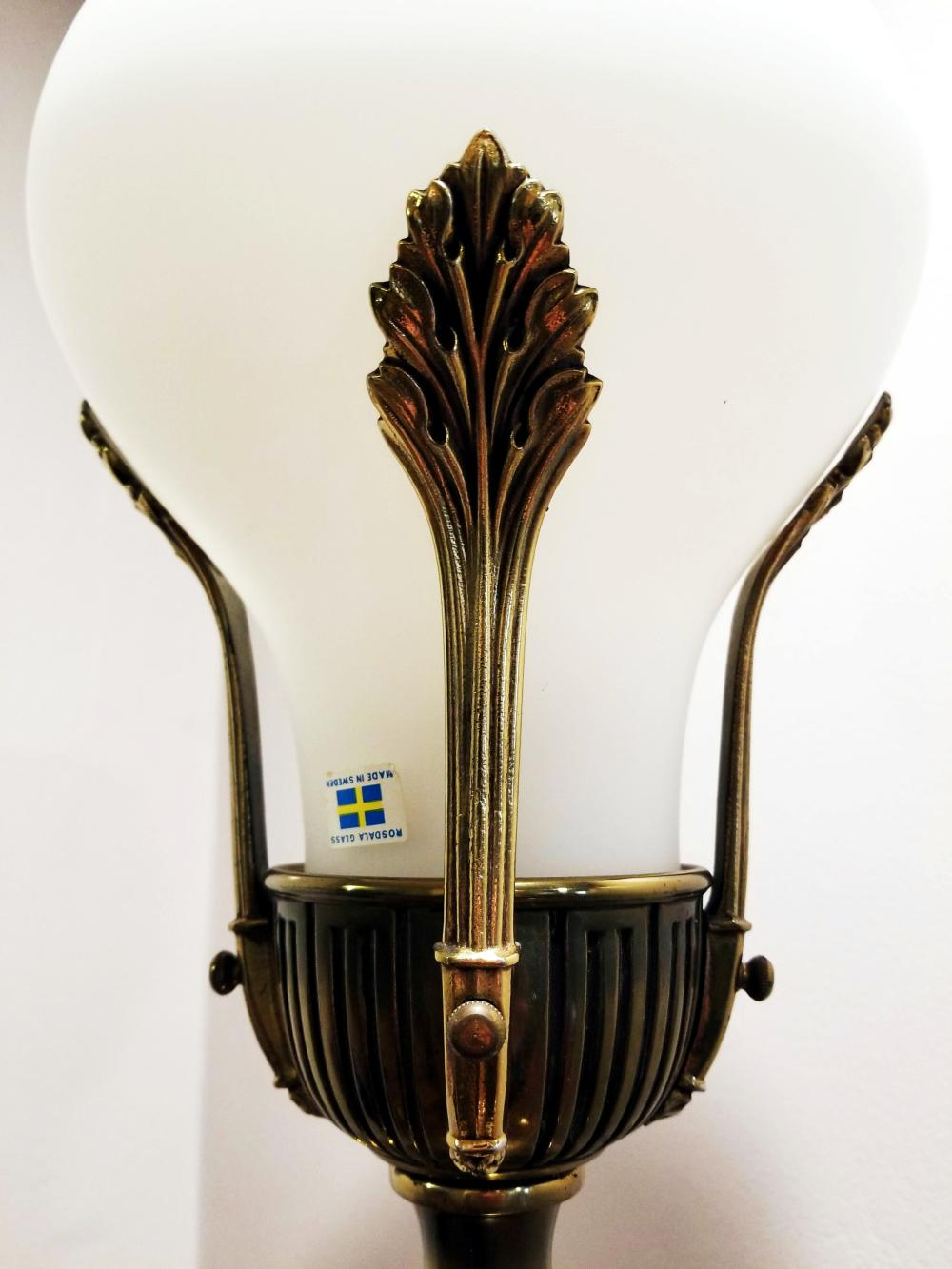Vintage Stiffel Laurel Leaves Torchiere Lamp With Rosdala Gl throughout dimensions 1000 X 1333