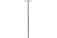 Vintage Style Silver Crystal Drop Chandelier Floor Standing Lamp 156cm in size 1144 X 1478