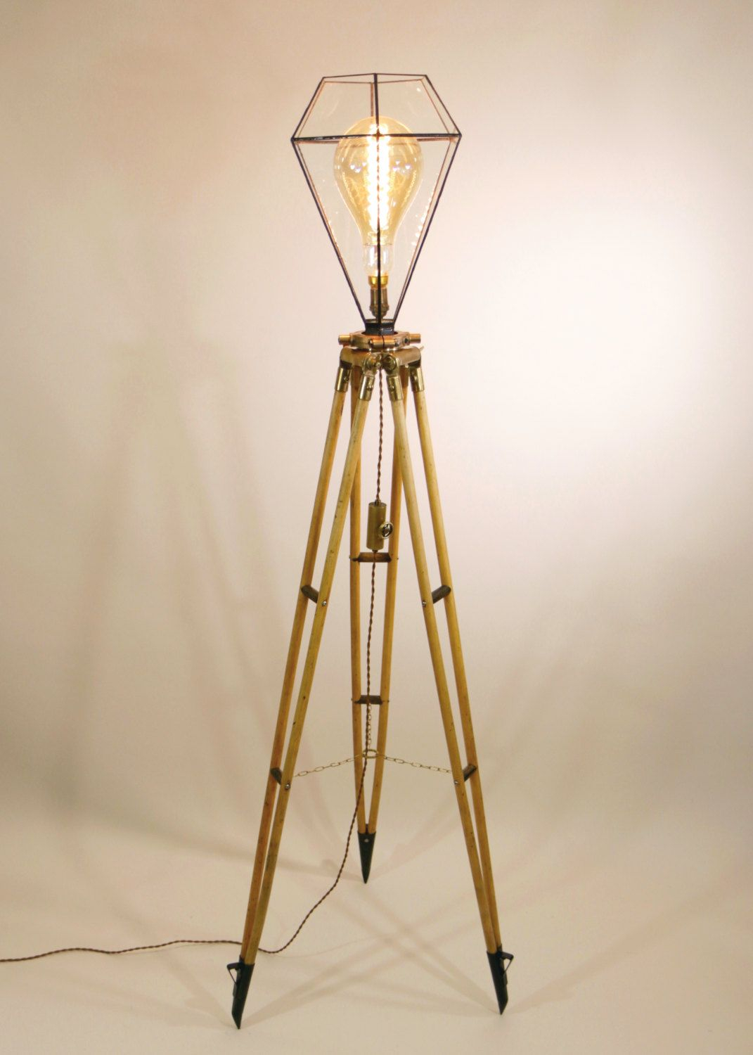 Vintage Surveyors Tripod Floor Lamp Surveying Stand Lamp within proportions 1071 X 1500