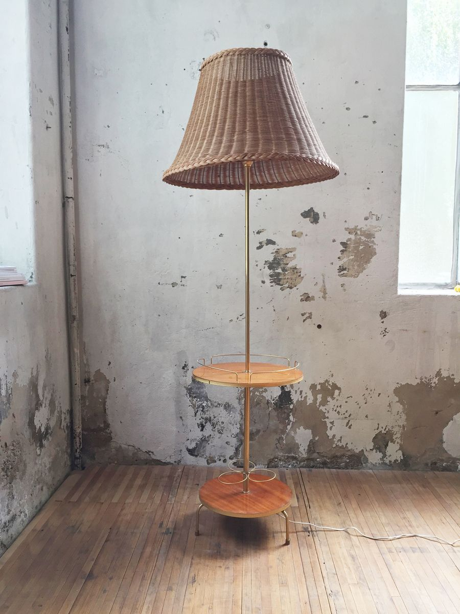 Vintage Wicker Floor Lamp regarding measurements 900 X 1200