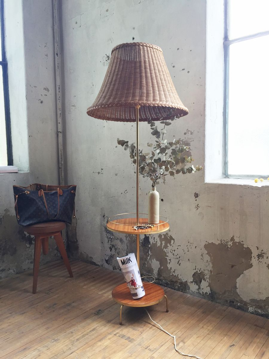 Vintage Wicker Floor Lamp with regard to size 900 X 1200