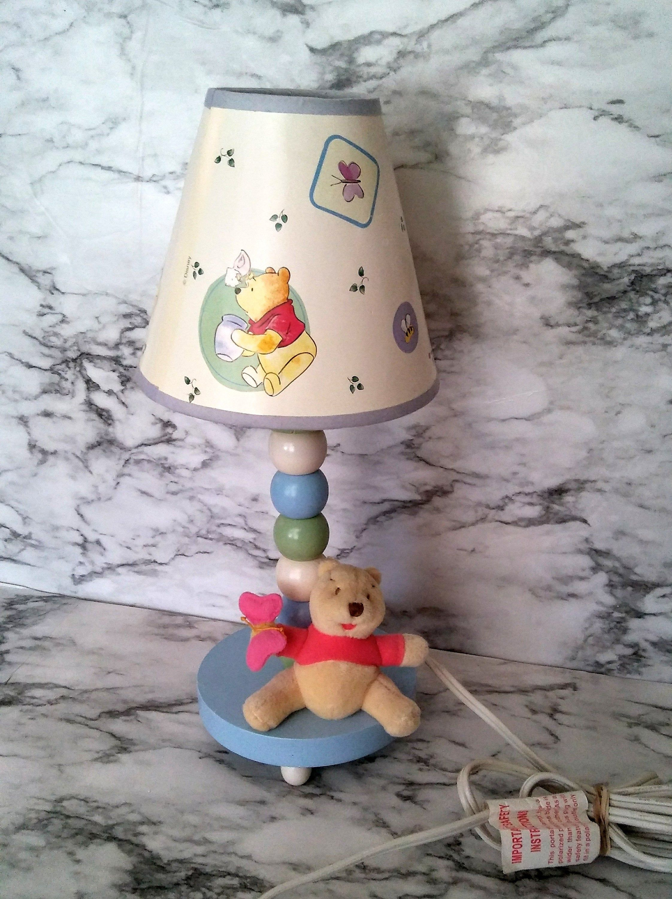 Vintage Winnie The Pooh And Butterfly Night Light Table Lamp with sizing 2244 X 3000