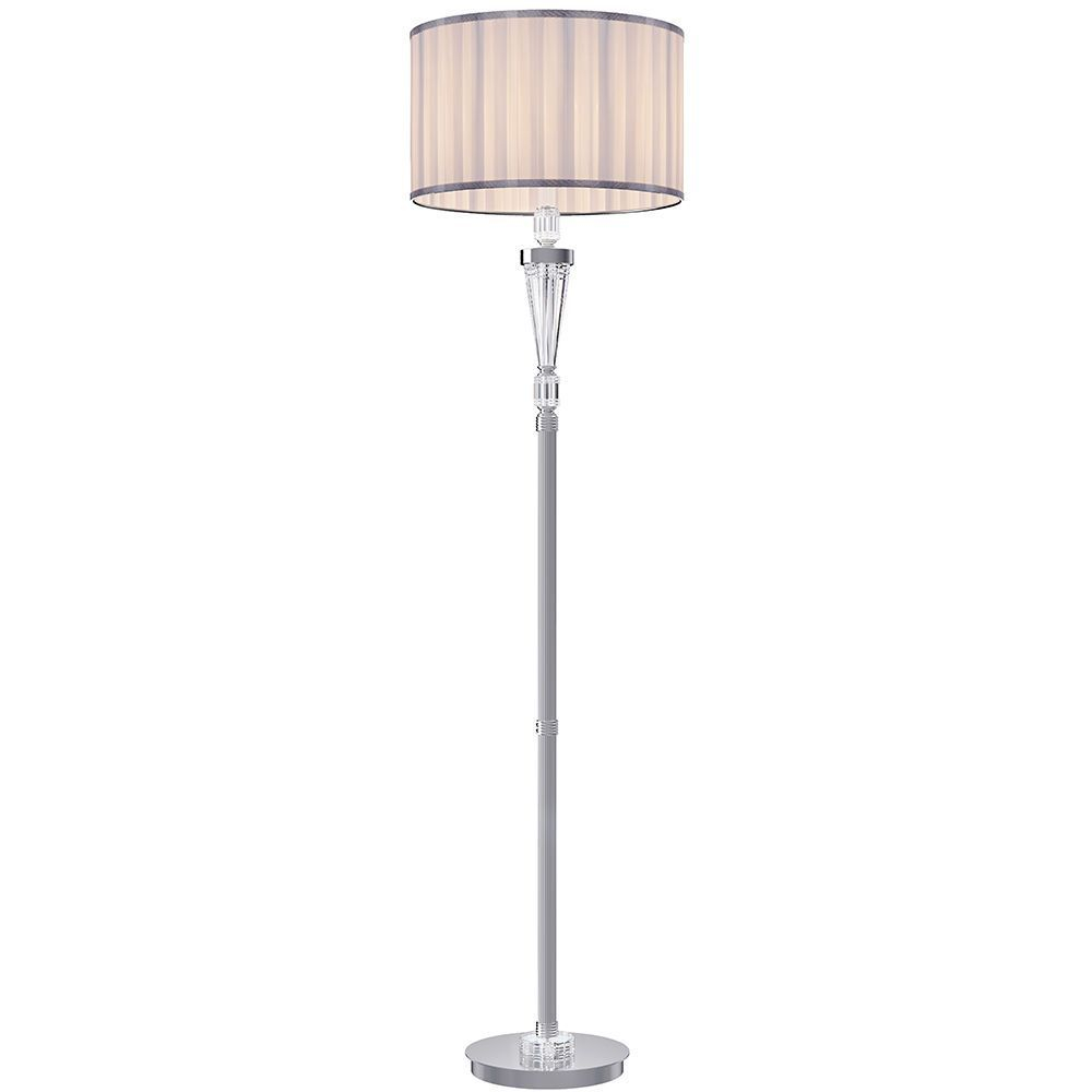 Visconte Blossom 1 Light Pleated Shade Floor Lamp Litecraft intended for measurements 1000 X 1000