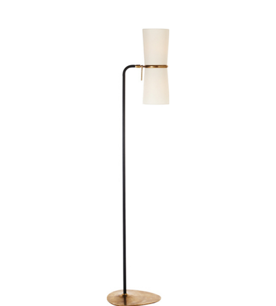 Visual Comfort Arn 1003blk L Aerin Modern Clarkson Floor Lamp In Black And Brass within size 900 X 1000