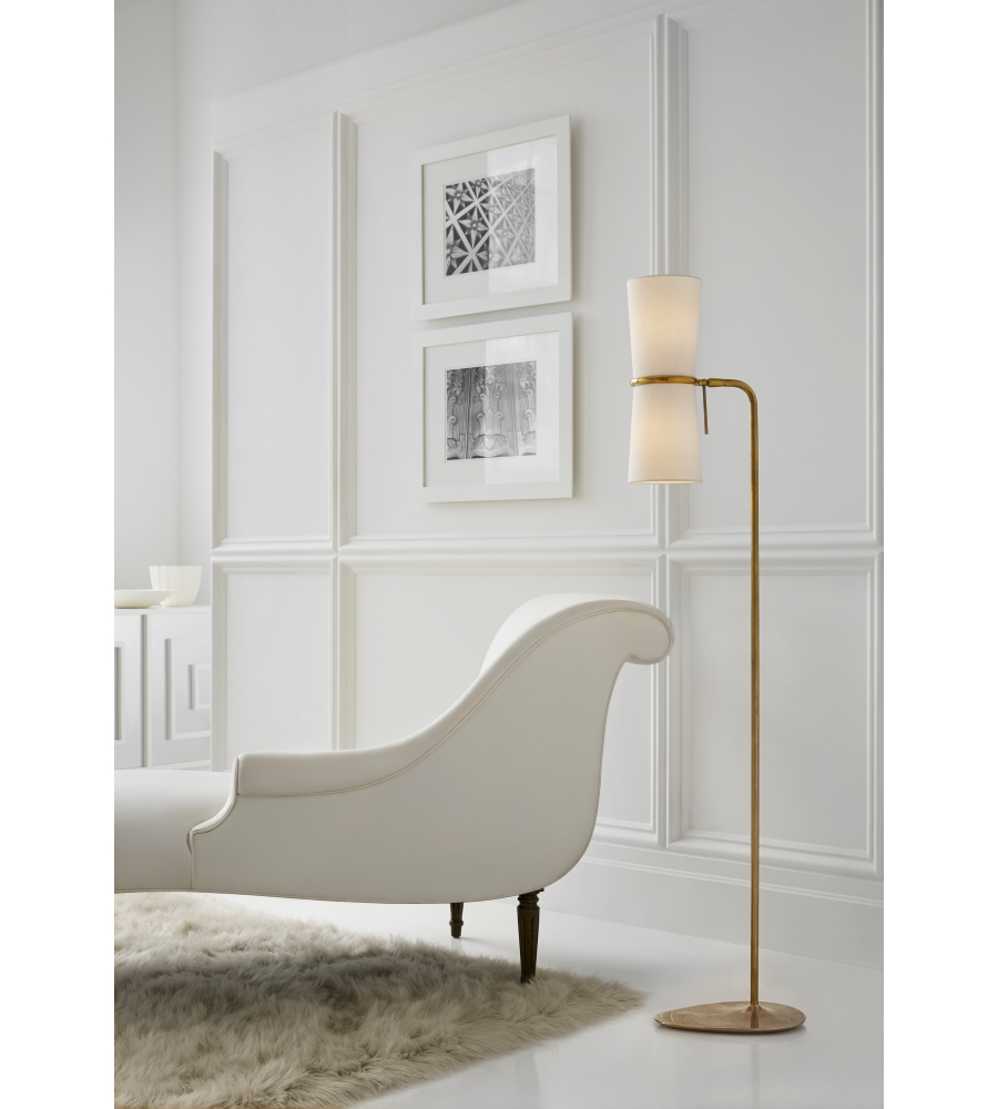 Visual Comfort Arn 1003hab L Aerin Modern Clarkson Floor Lamp In Hand Rubbed Antique Brass pertaining to proportions 900 X 1000