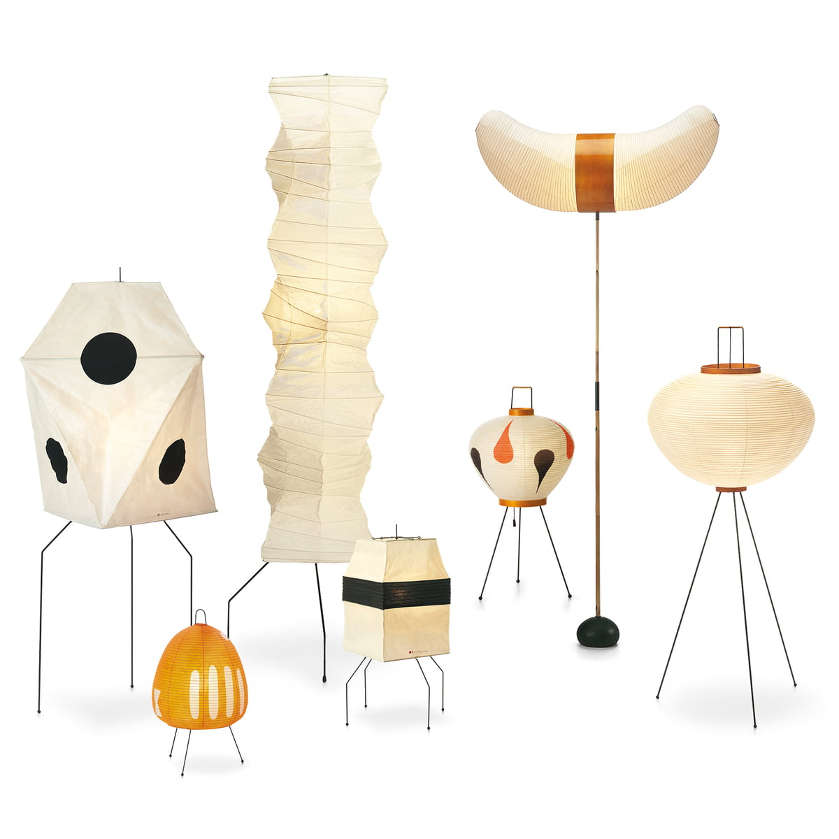 Vitra Akari 10a Floor Lamp intended for dimensions 1200 X 1200