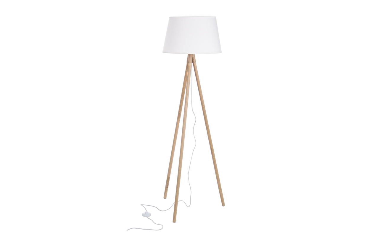 Wallas White Tripod Floor Lamp H152 with regard to dimensions 1240 X 800